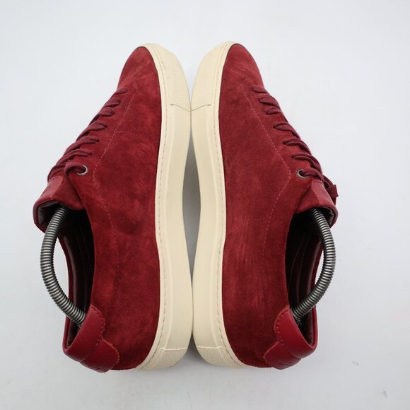 Good Man Brand Edge Men's Size US 10 Low Top Lace Up Sneakers Burgundy Suede - Picture 6 of 10